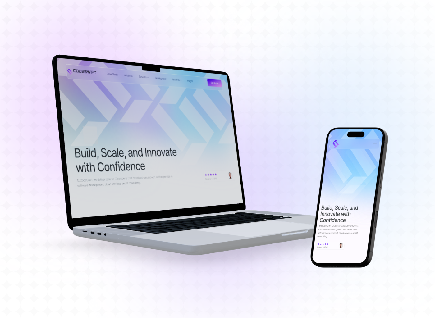 CodeSwift design screen 1