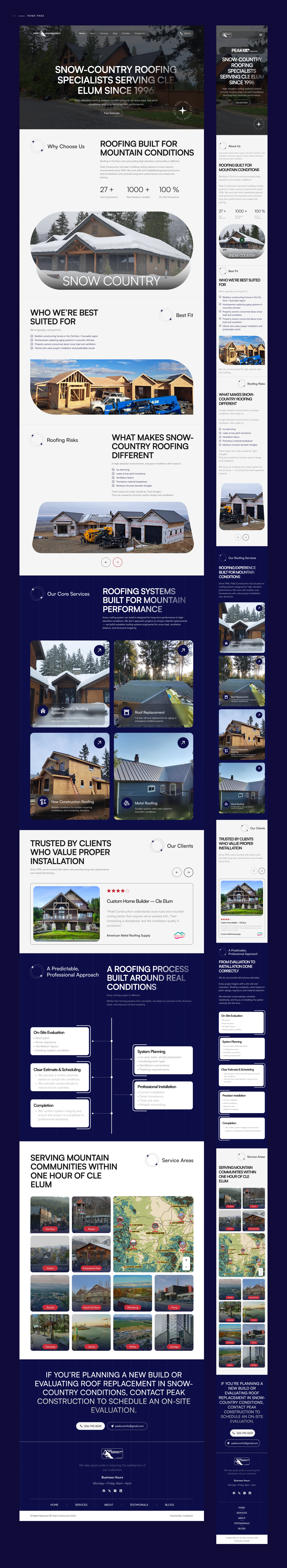 Peak Construction design screen 4