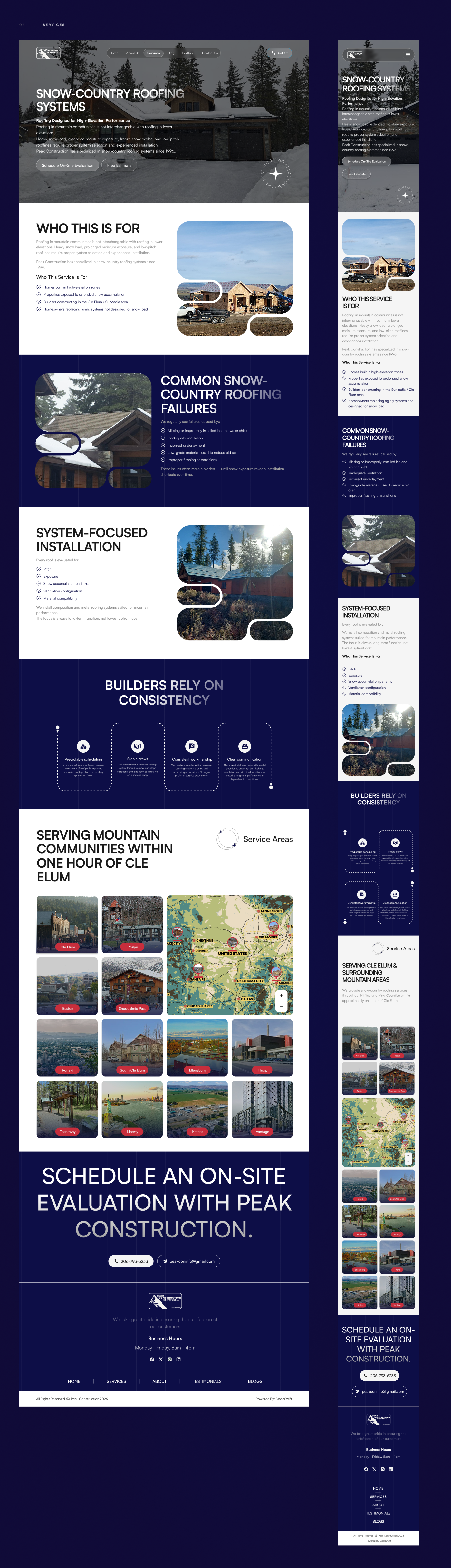 Peak Construction design screen 6